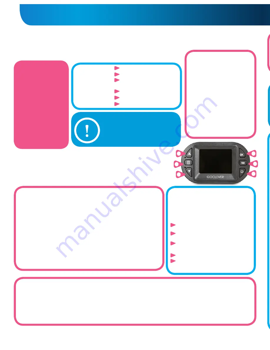 Go Clever DVR MINI Quick Start Manual Download Page 42