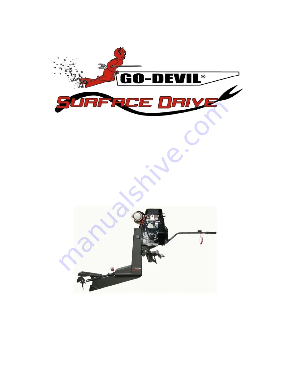 GO-DEVIL Surface Drive Скачать руководство пользователя страница 1