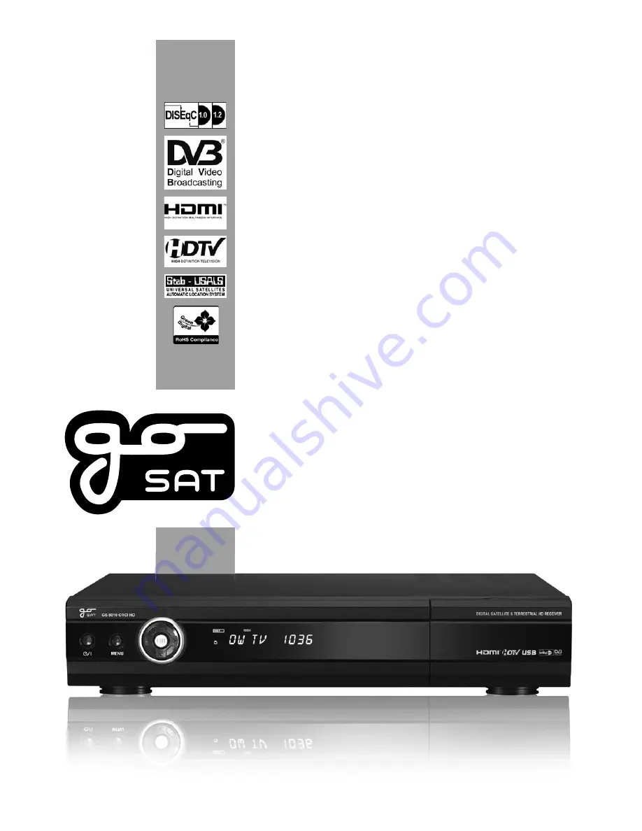 go sat GS 8010 User Manual Download Page 1