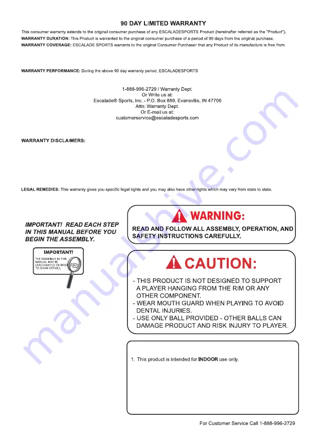 Goaliath G02502W Instructions Download Page 2