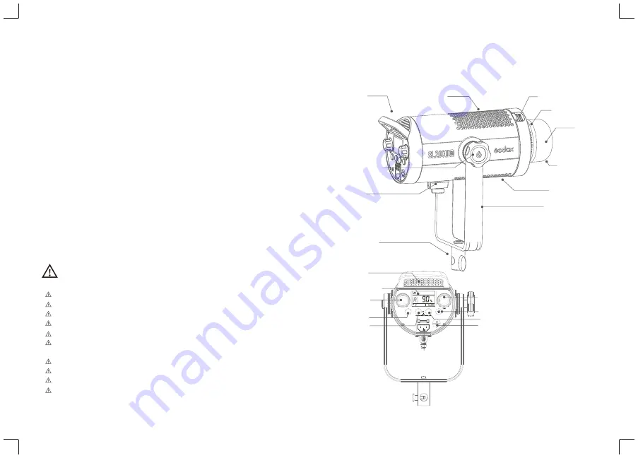 Godox SL200IIBi Instruction Manual Download Page 2