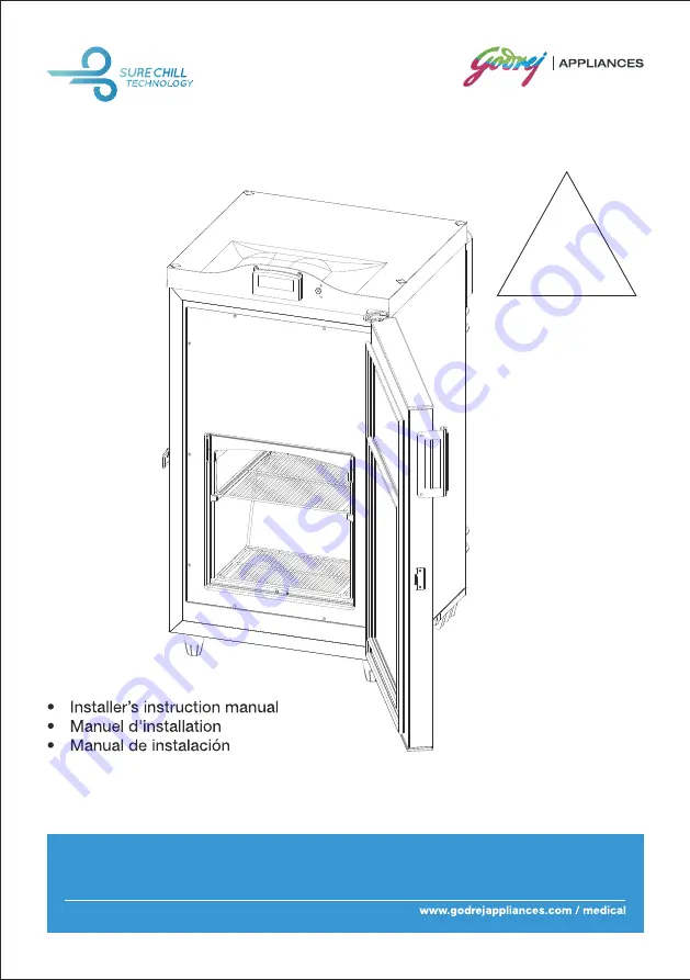 Godrej Appliances SURE CHILL GVR 25 LITE DC Installation Manual Download Page 1