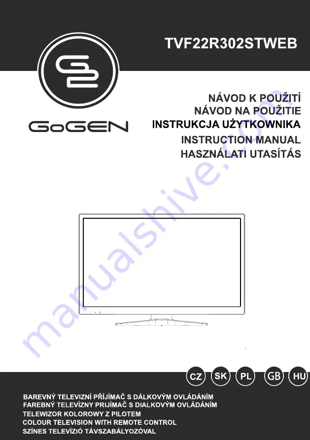 Gogen TVF22R302STWEB Скачать руководство пользователя страница 1