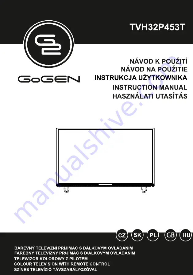 Gogen TVH32P453T Скачать руководство пользователя страница 1