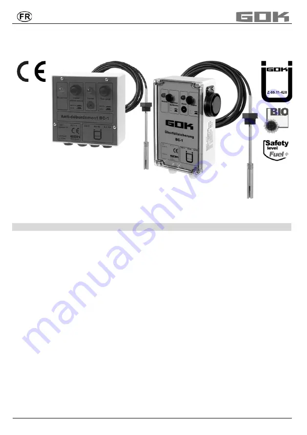 GOK BC-1-2 Assembly And Operating Manual Download Page 33