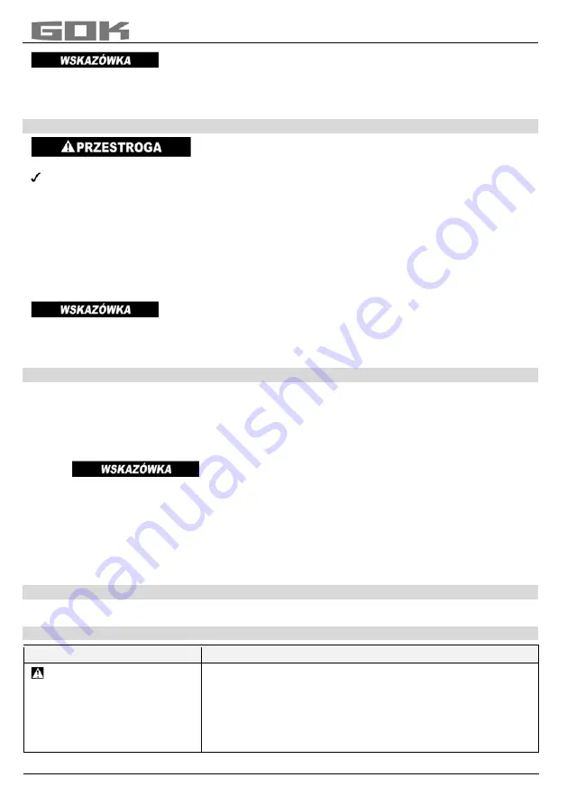 GOK NDR 0515 Assembly And Operating Manual Download Page 69