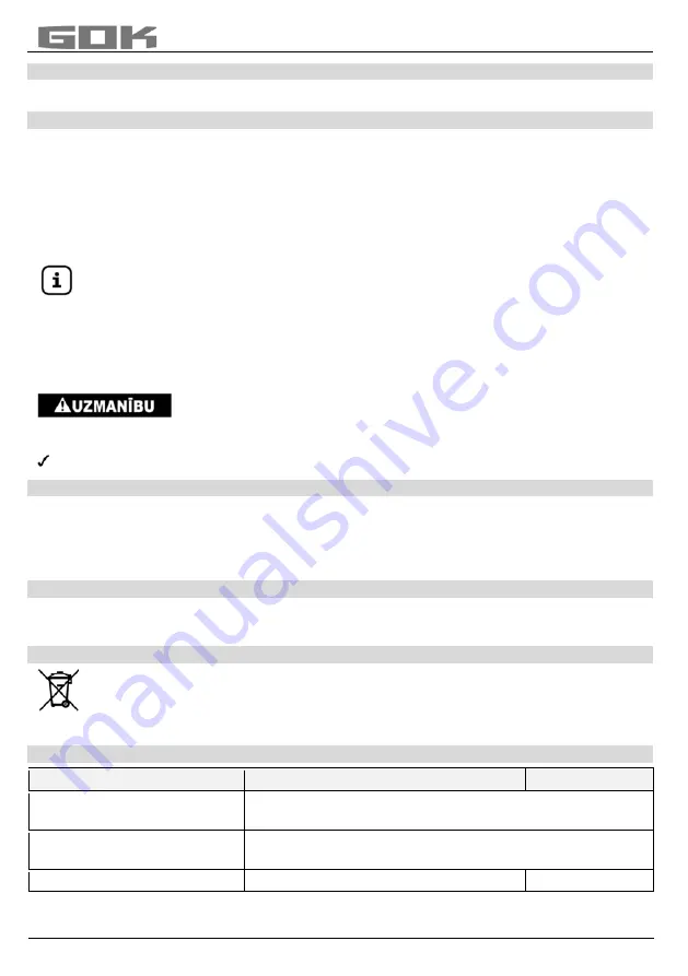 GOK NDR 0515 Assembly And Operating Manual Download Page 99