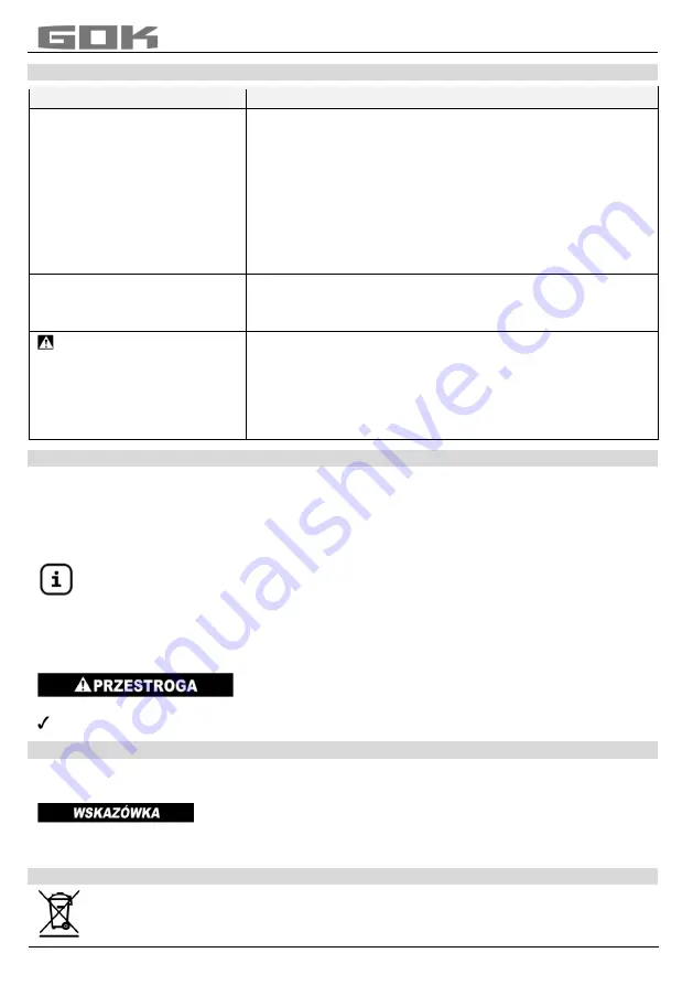 GOK NDR 0516 Assembly And Operating Manual Download Page 23