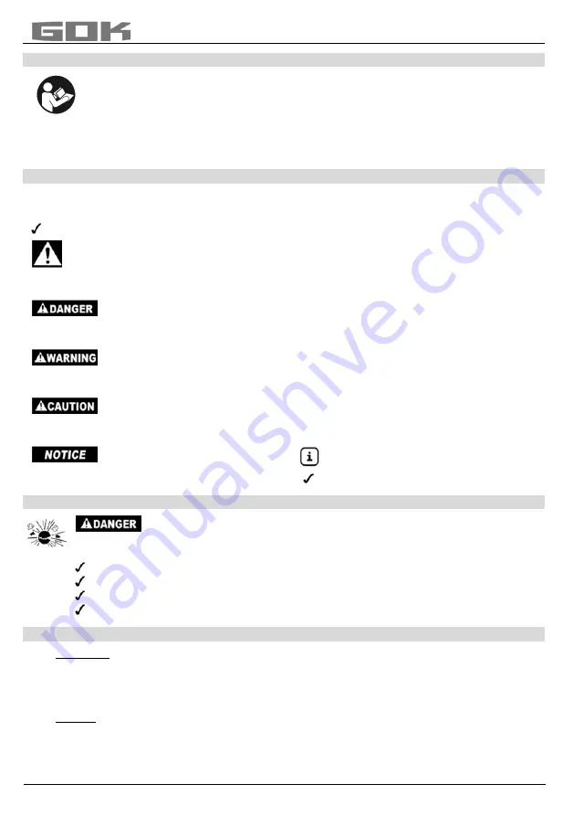 GOK SBS Assembly And Operating Manual Download Page 12