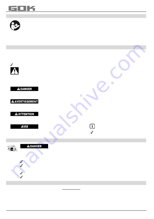 GOK SBS Assembly And Operating Manual Download Page 22