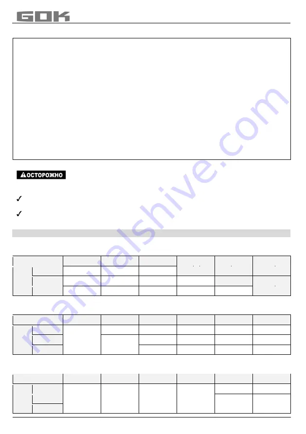 GOK SBS Assembly And Operating Manual Download Page 70