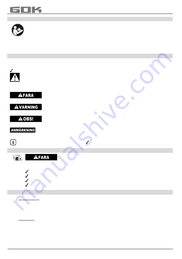 GOK SBS Assembly And Operating Manual Download Page 77