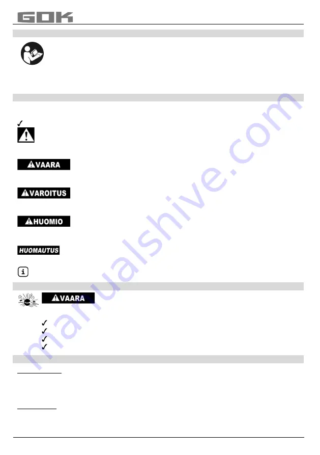 GOK SBS Assembly And Operating Manual Download Page 97