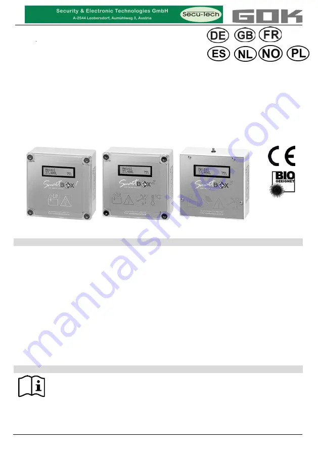 GOK SmartBox 1 Assembly And Operating Instructions Manual Download Page 1