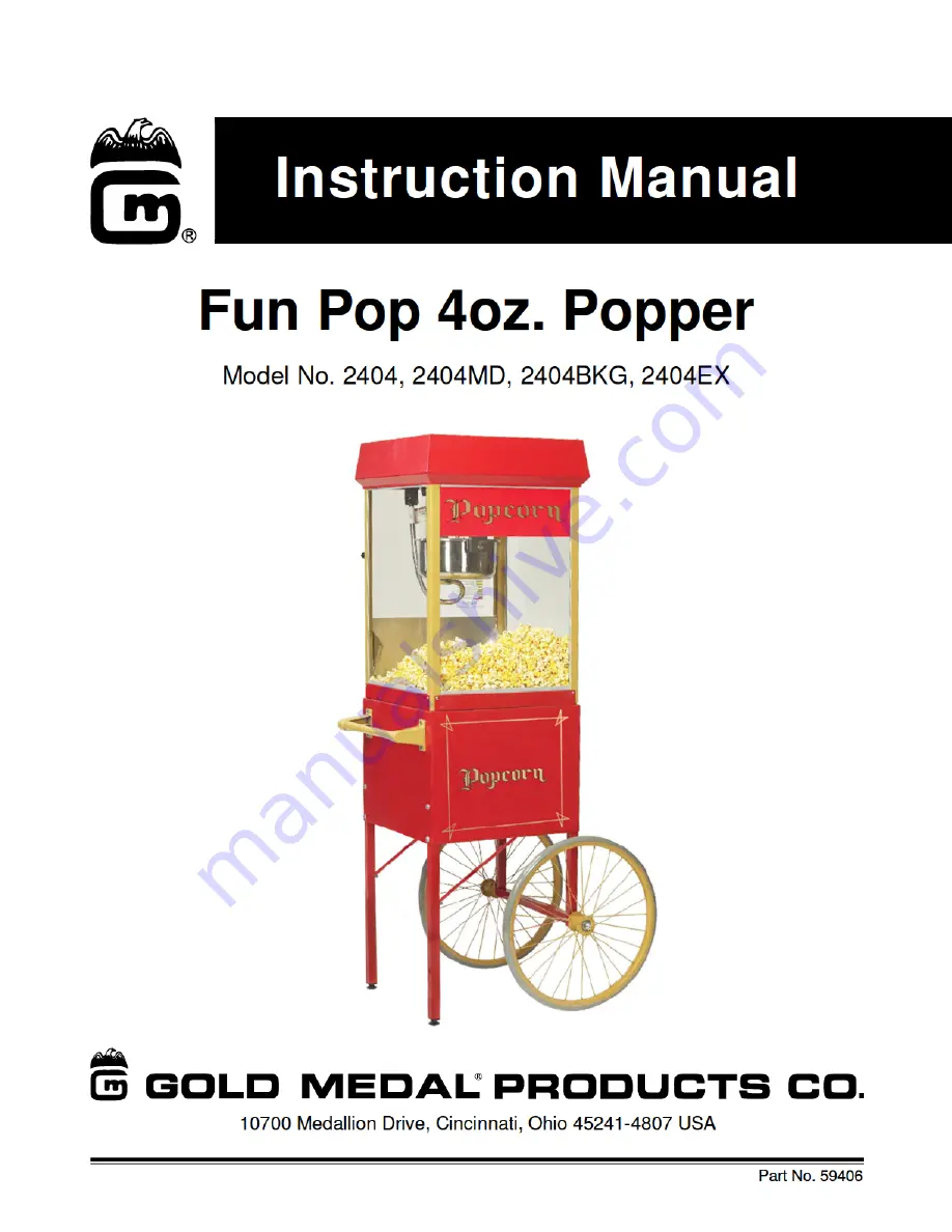 Gold Medal 2404 Series Instruction Manual Download Page 1