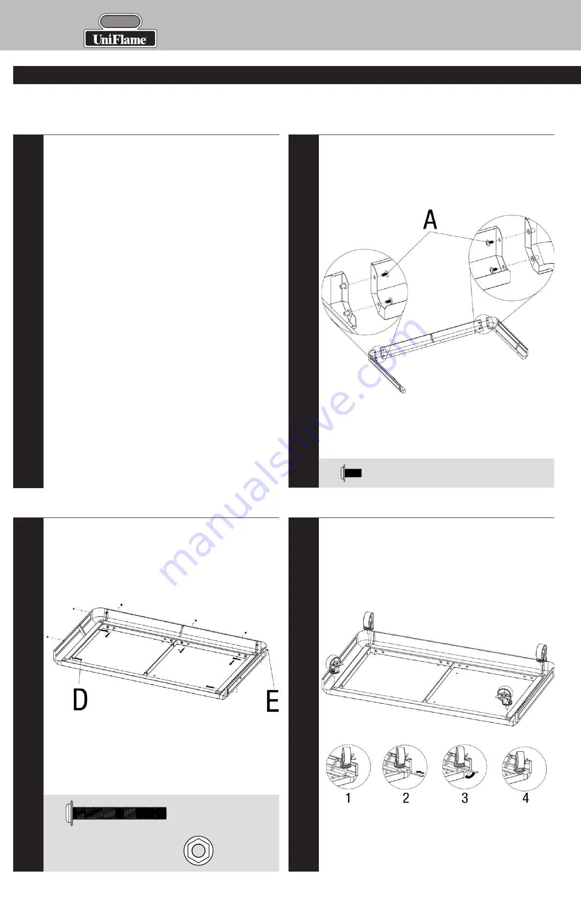 Gold Uniflame GBC873W-C Owner'S Manual Download Page 4