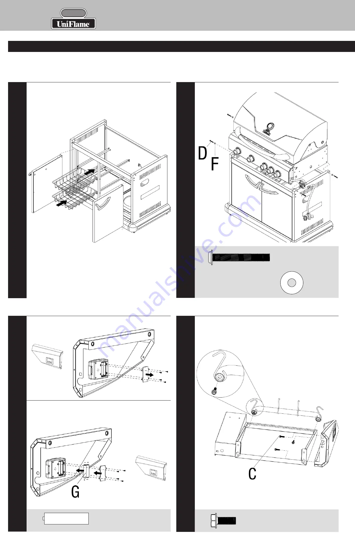 Gold Uniflame GBC873W-C Owner'S Manual Download Page 6