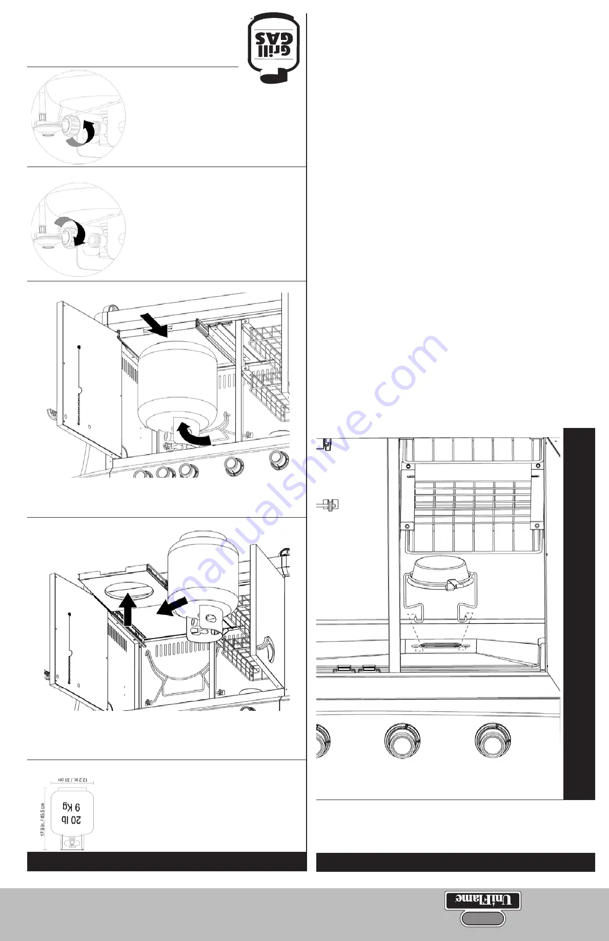 Gold Uniflame GBC873W-C Owner'S Manual Download Page 23