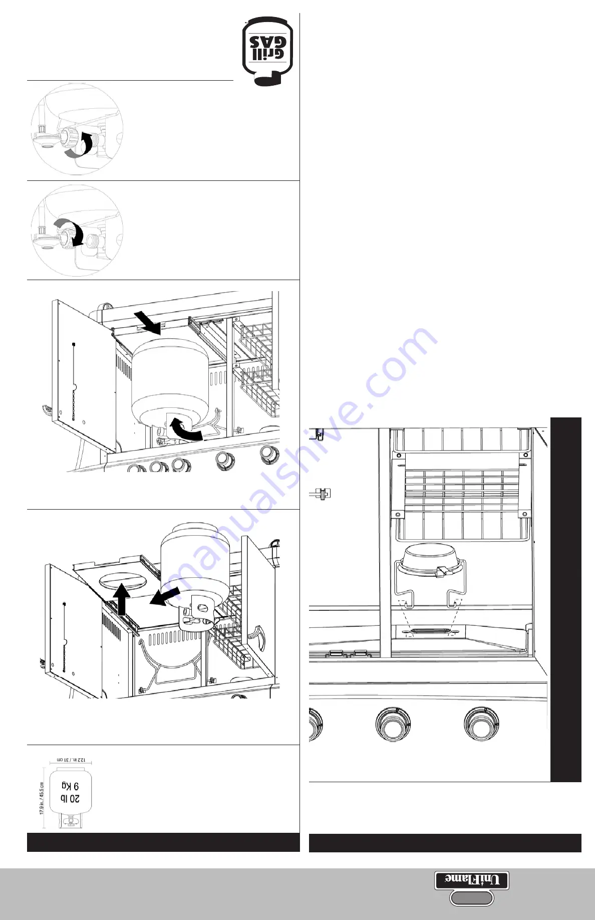 Gold unitflame GBC873W Owner'S Manual Download Page 23