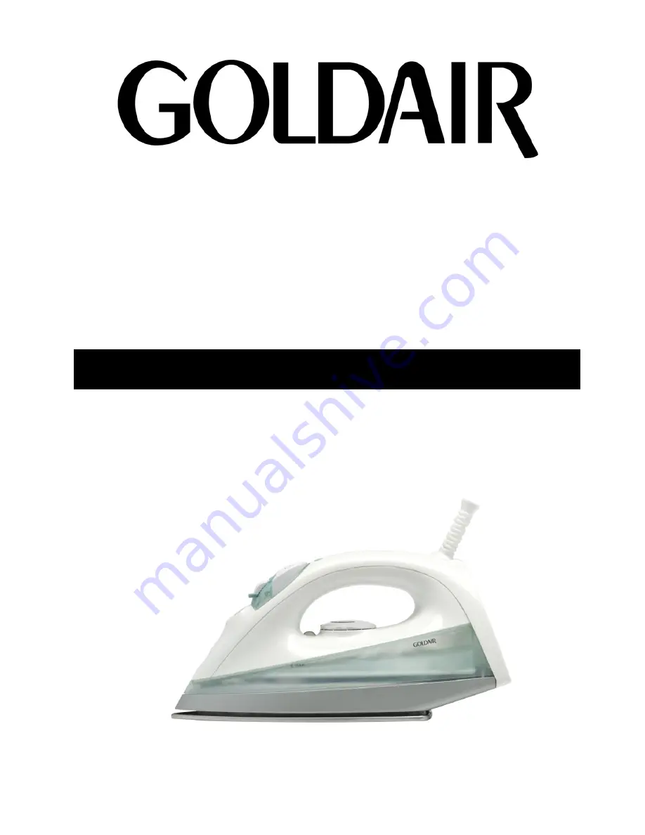 Goldair GI200 Operating Instructions Manual Download Page 1