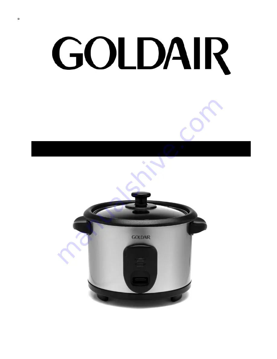 Goldair GRC200 Operating Instructions Manual Download Page 1