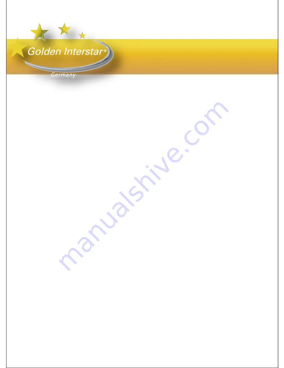 golden interstar Hypro User Manual Download Page 41