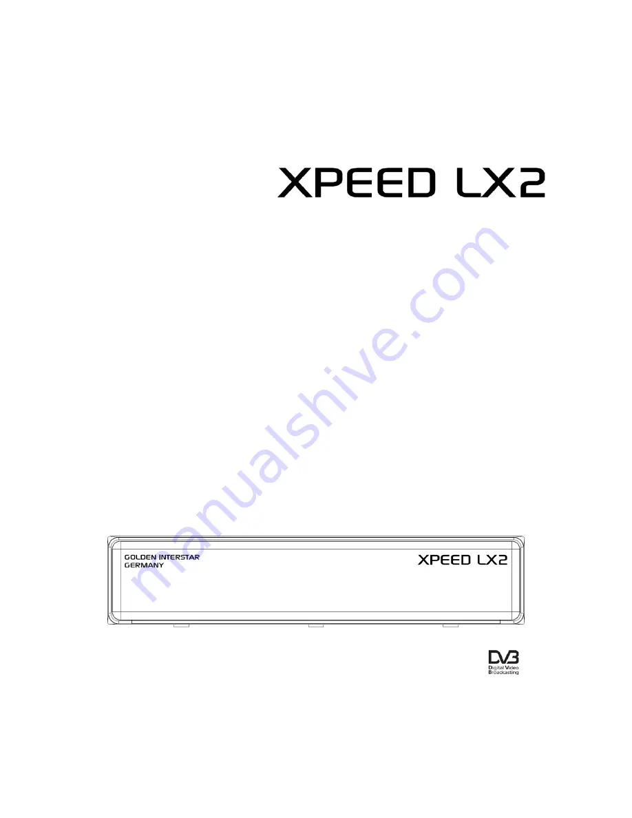 golden interstar XPEED LX2 Instruction Manual Download Page 1