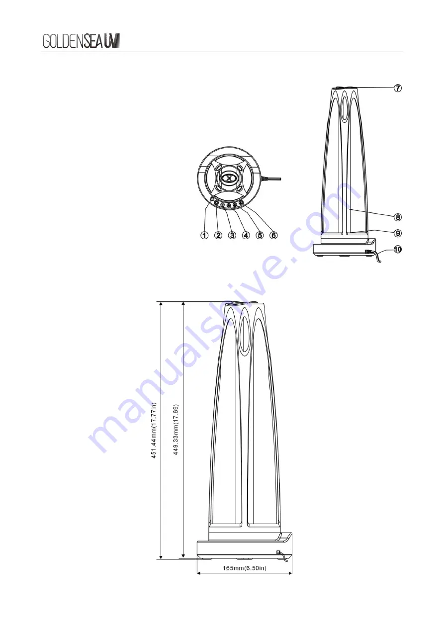 GOLDENSEA UV UVP36 Quick Start Manual Download Page 12