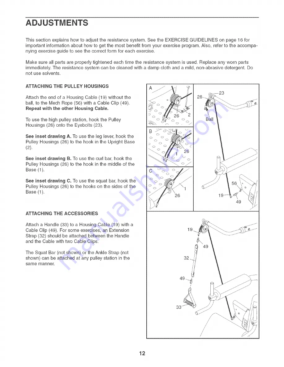 Gold's Gym GGSY79240 User Manual Download Page 12