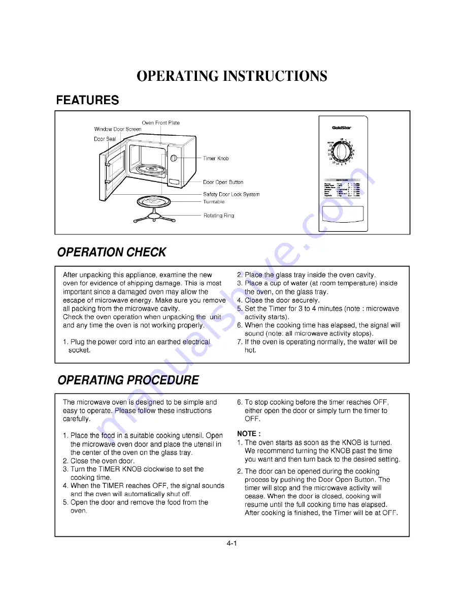 Goldstar MA-6000W Service Manual Download Page 3