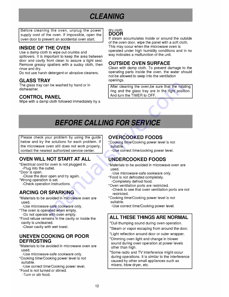 Goldstar MA-7801 Owner'S Manual Download Page 12