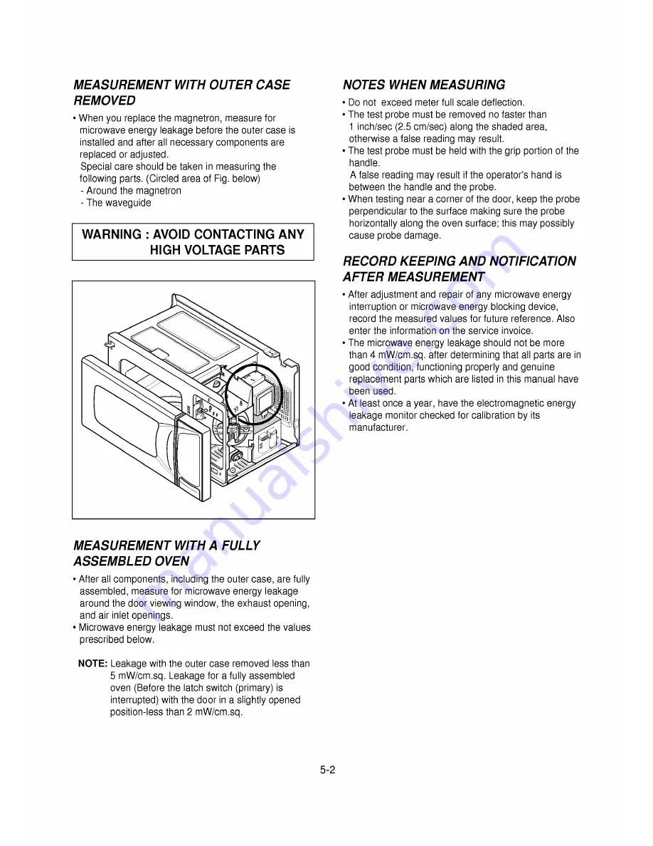 Goldstar MS-103YD Service Manual Download Page 3