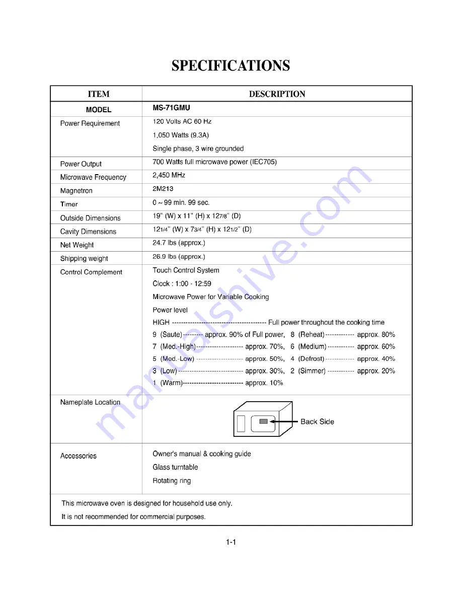 Goldstar ms-71gmu Service Manual Download Page 45