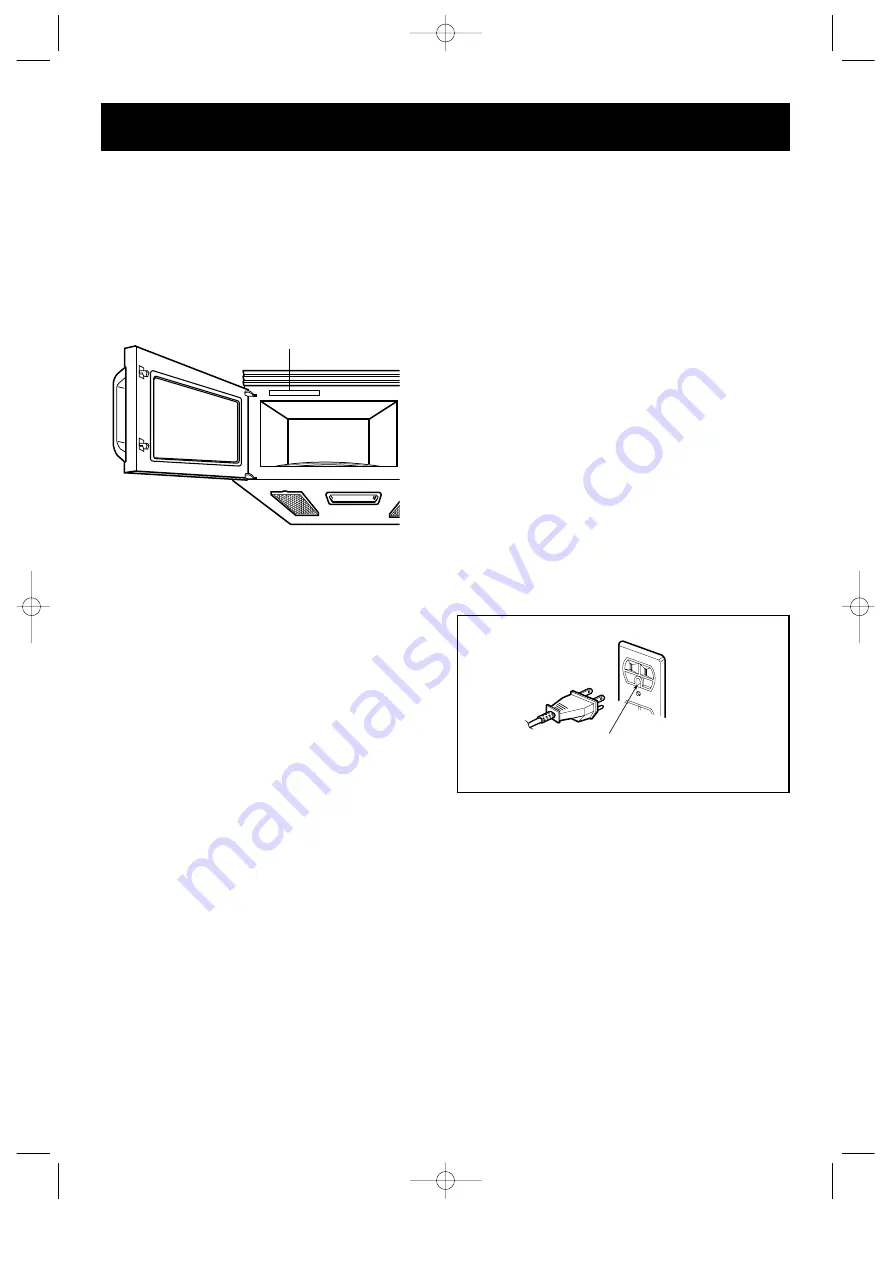 Goldstar MV1604SB Owner'S Manual & Cooking Manual Download Page 6