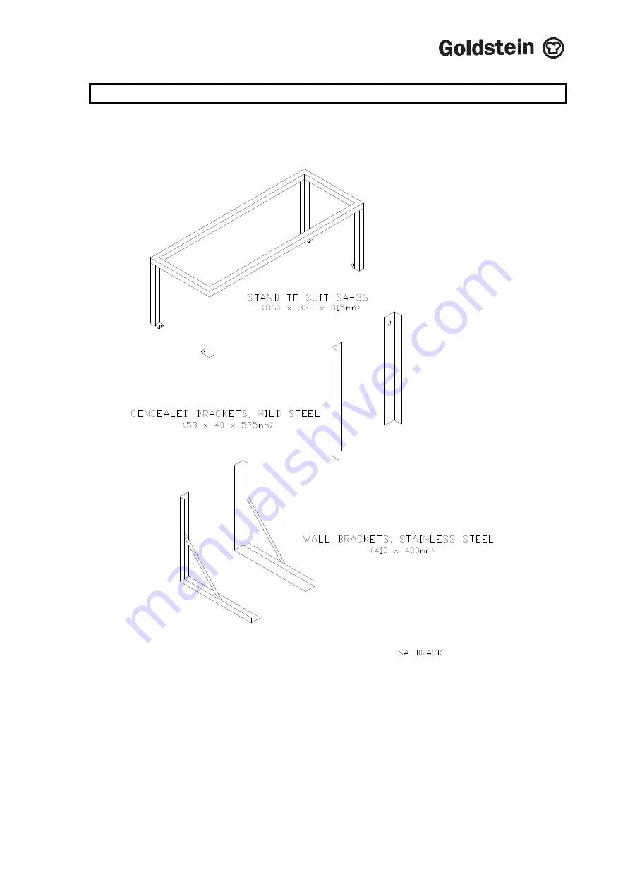 goldstein SA-36FF Installation Procedure – User Manual Download Page 8