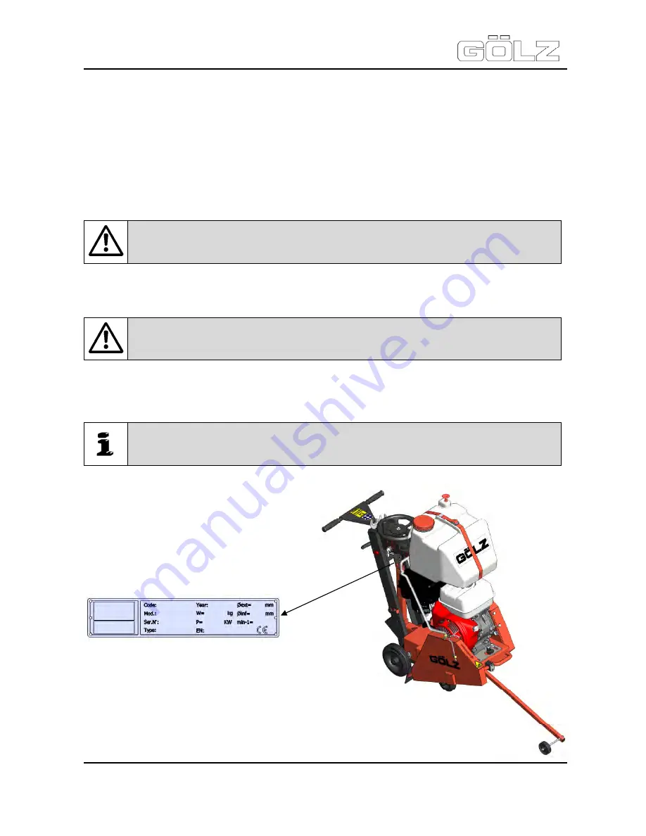 Golz FS 175 Translation Of The Original Operating Instructions Download Page 28