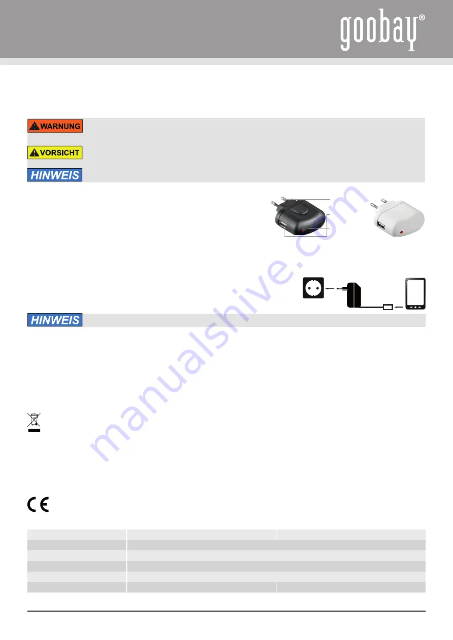 Goobay 44008 Quick Start Manual Download Page 1