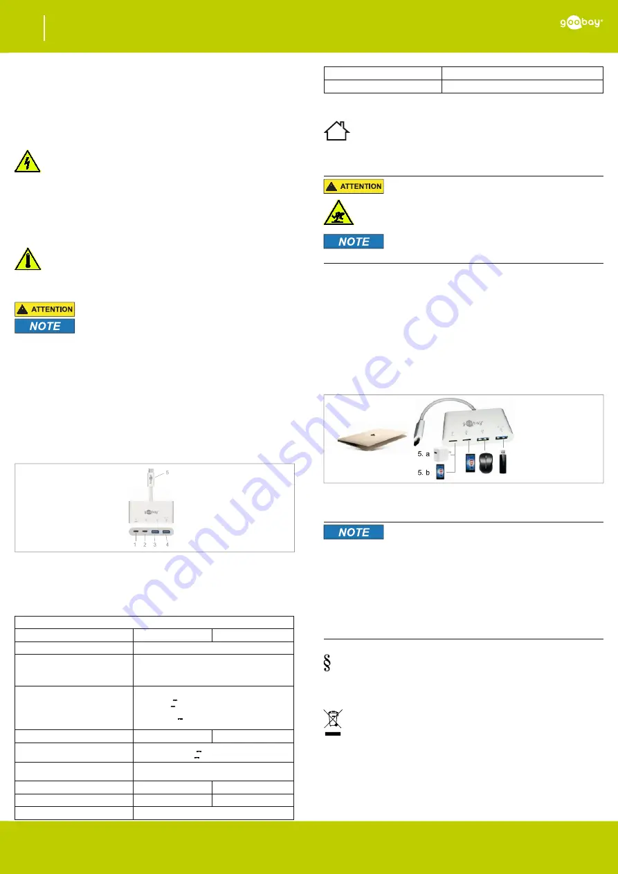 Goobay 62111 User Manual Download Page 3