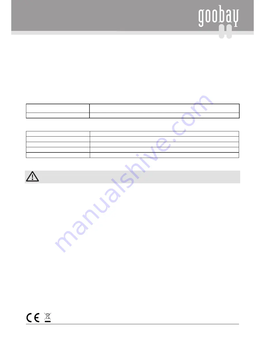 Goobay 62288 User Manual Download Page 2