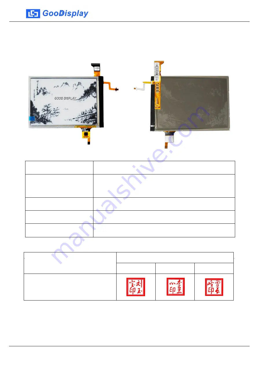 Good Display GDE060BAFL-T Quick Start Manual Download Page 2