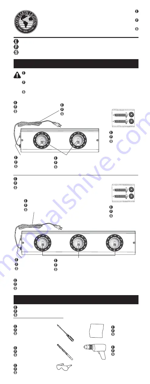 Good Earth Lighting G9112-SSX-I Скачать руководство пользователя страница 1