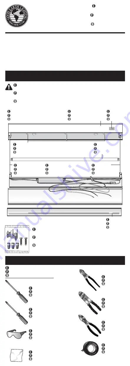 Good Earth Lighting G9713-T5-WHES-I Скачать руководство пользователя страница 1