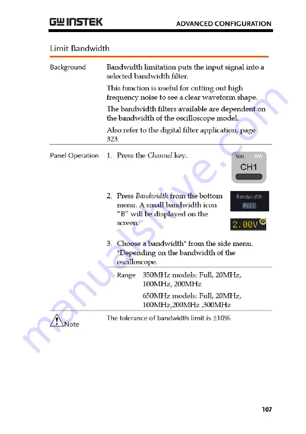 Good Will Instrument GDS-3000A Series User Manual Download Page 109