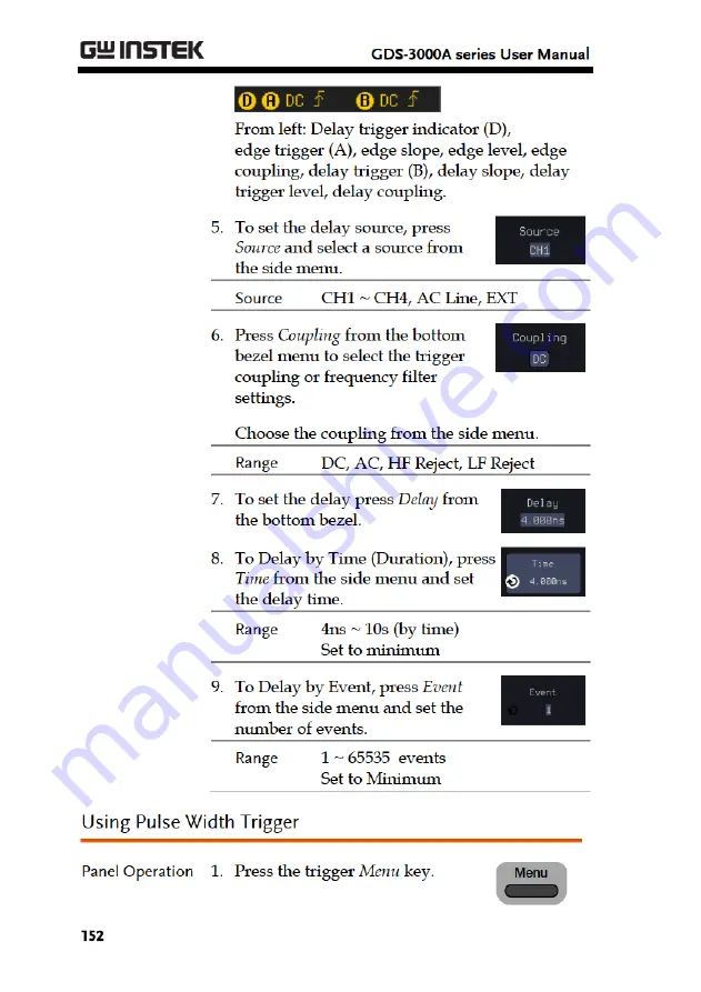 Good Will Instrument GDS-3000A Series User Manual Download Page 154