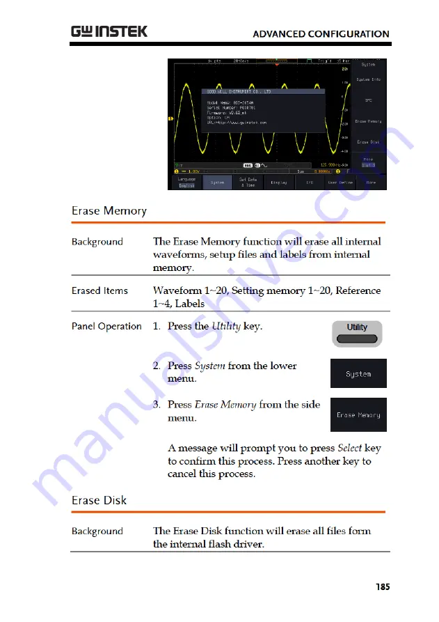 Good Will Instrument GDS-3000A Series Скачать руководство пользователя страница 187