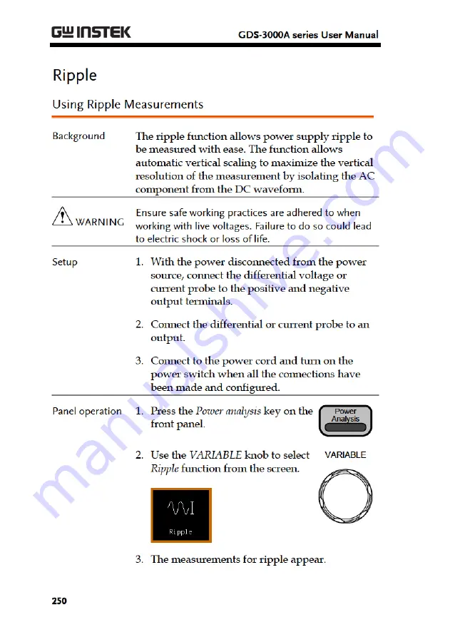 Good Will Instrument GDS-3000A Series Скачать руководство пользователя страница 252