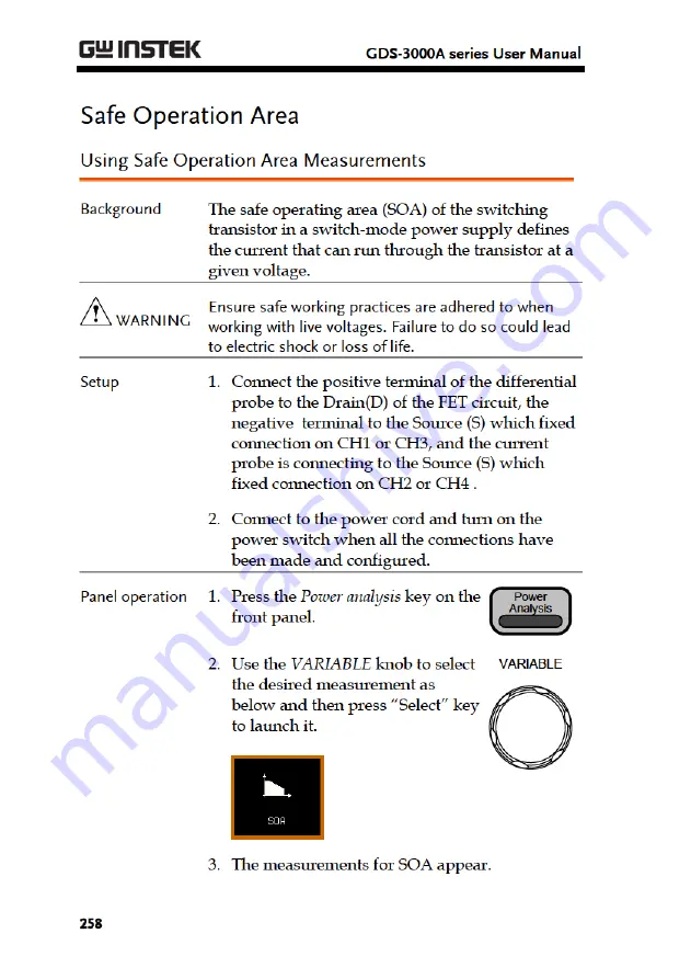 Good Will Instrument GDS-3000A Series Скачать руководство пользователя страница 260