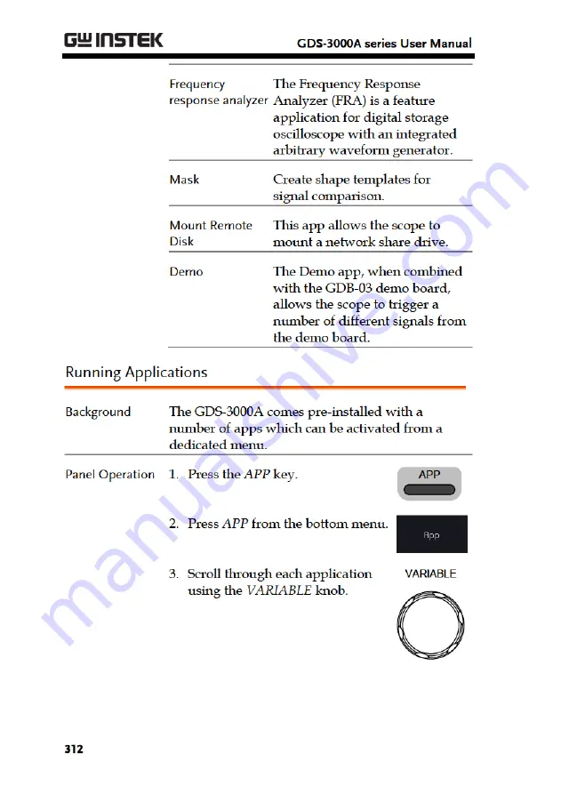 Good Will Instrument GDS-3000A Series User Manual Download Page 314