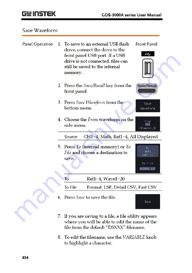 Good Will Instrument GDS-3000A Series User Manual Download Page 356