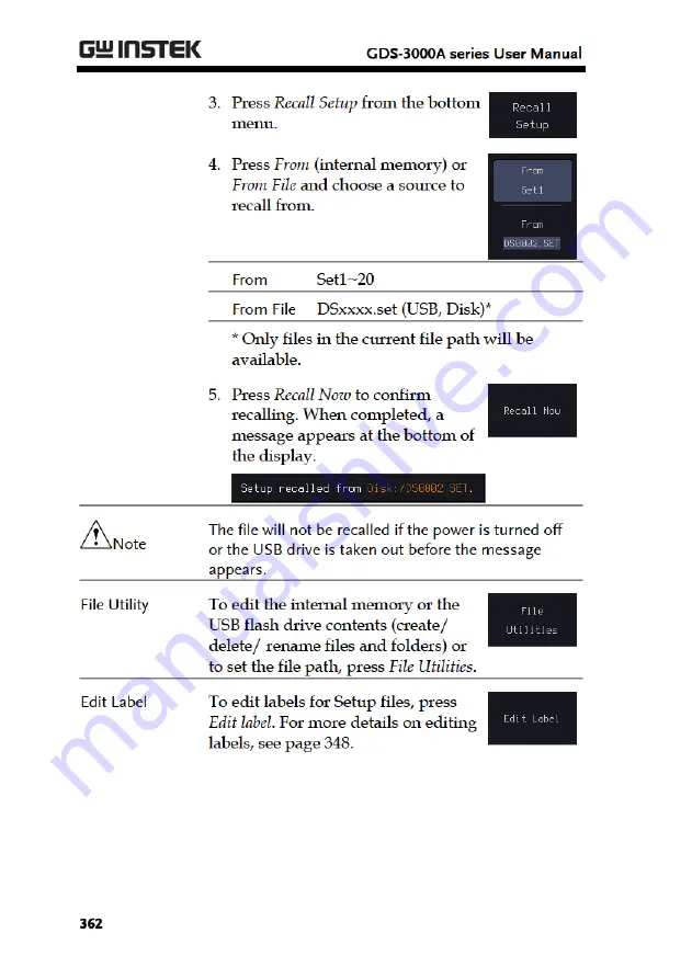 Good Will Instrument GDS-3000A Series User Manual Download Page 364